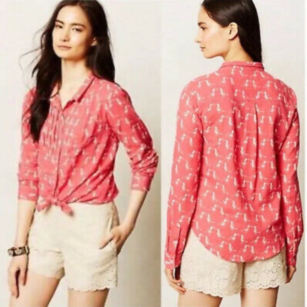 Anthropologie Holding Horses Button Down NWT